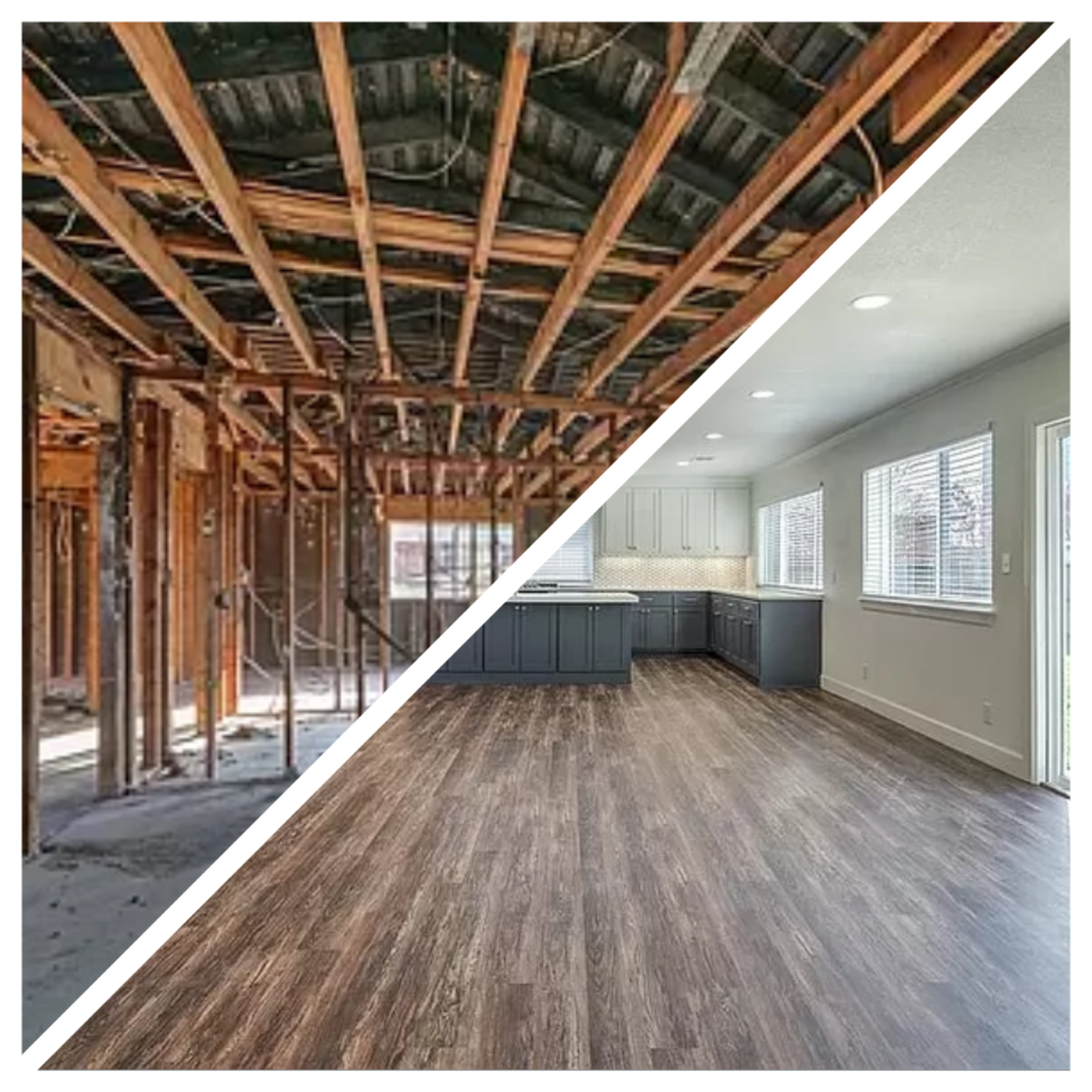 Before and after project collage 3