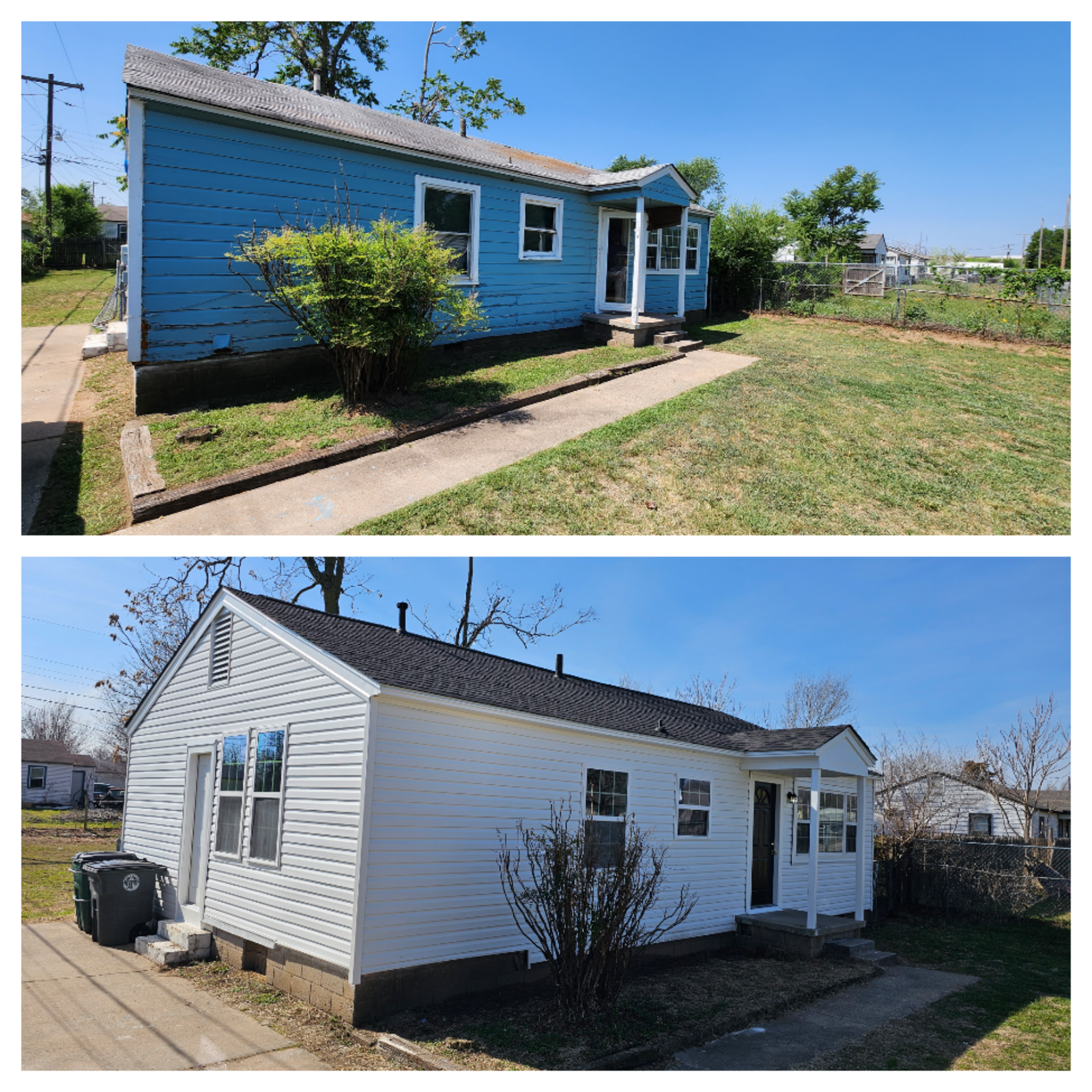 Before and after project collage 12