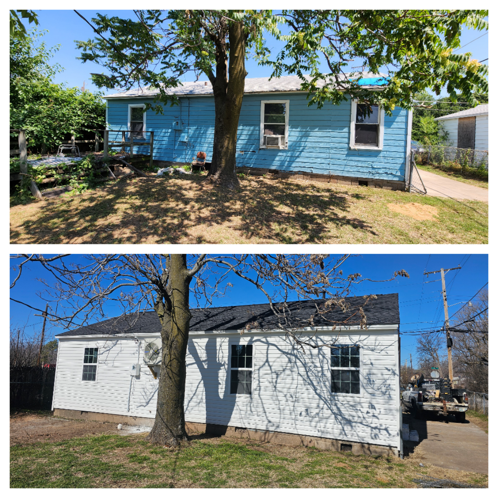 Before and after project collage 13