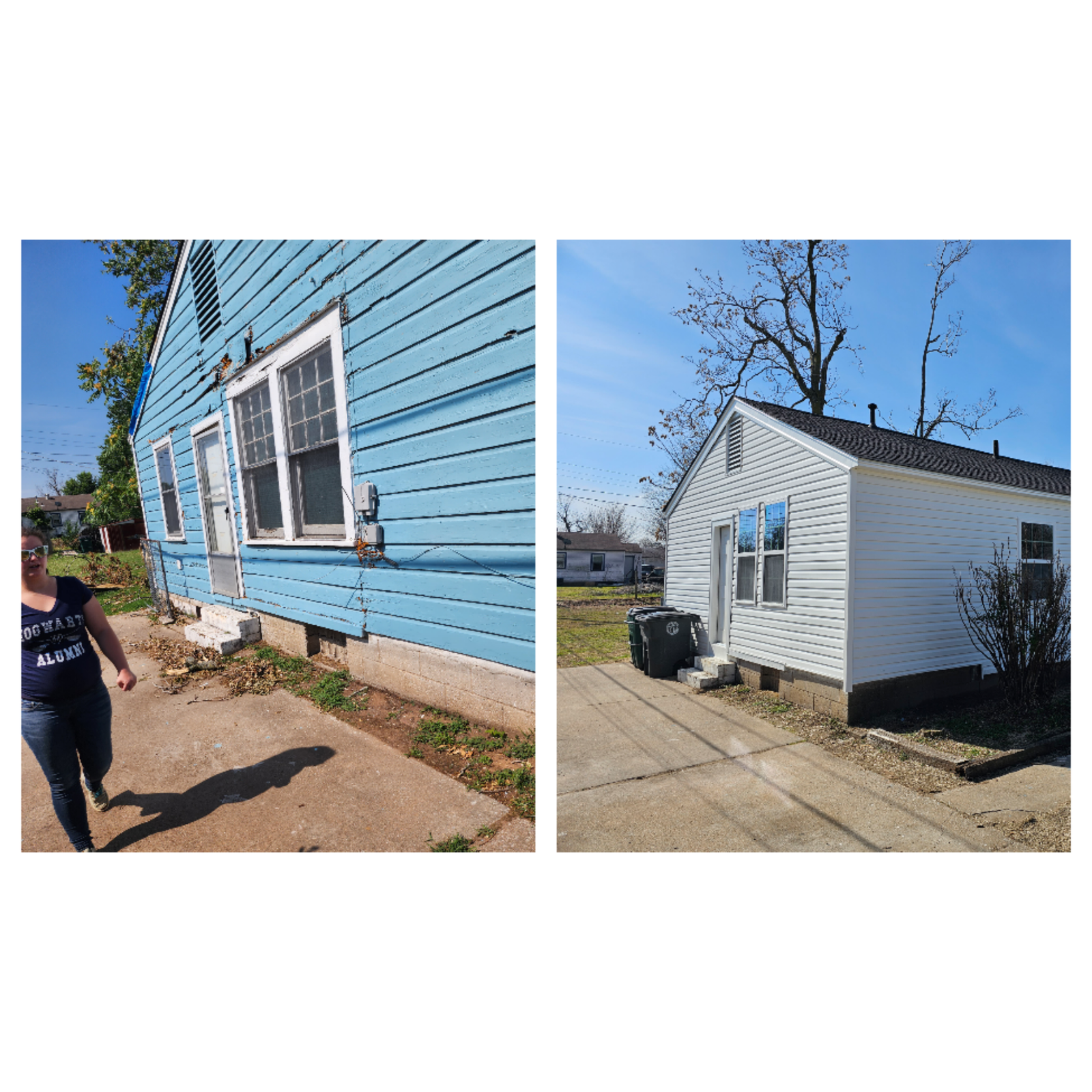 Before and after project collage 22