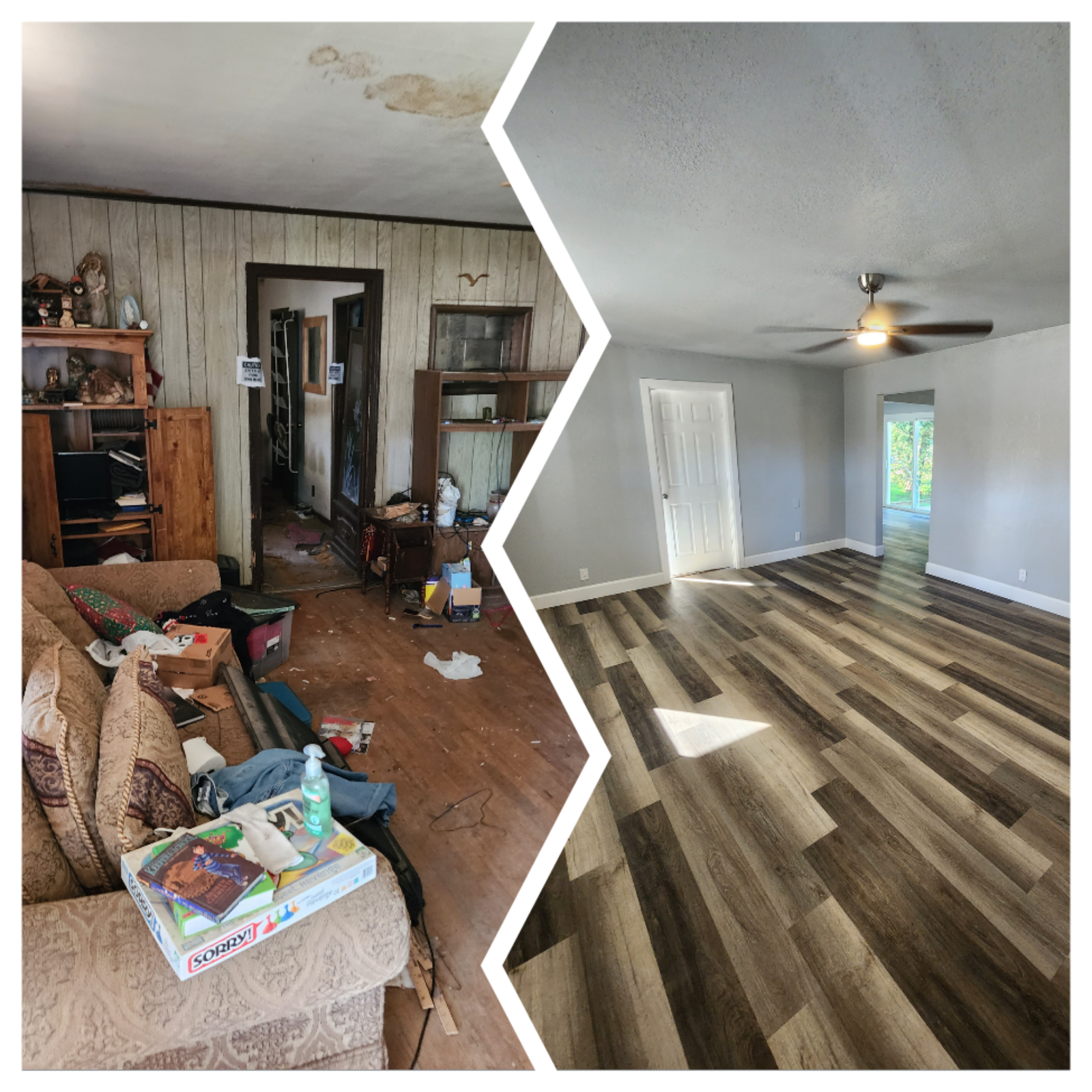 Before and after project collage 26