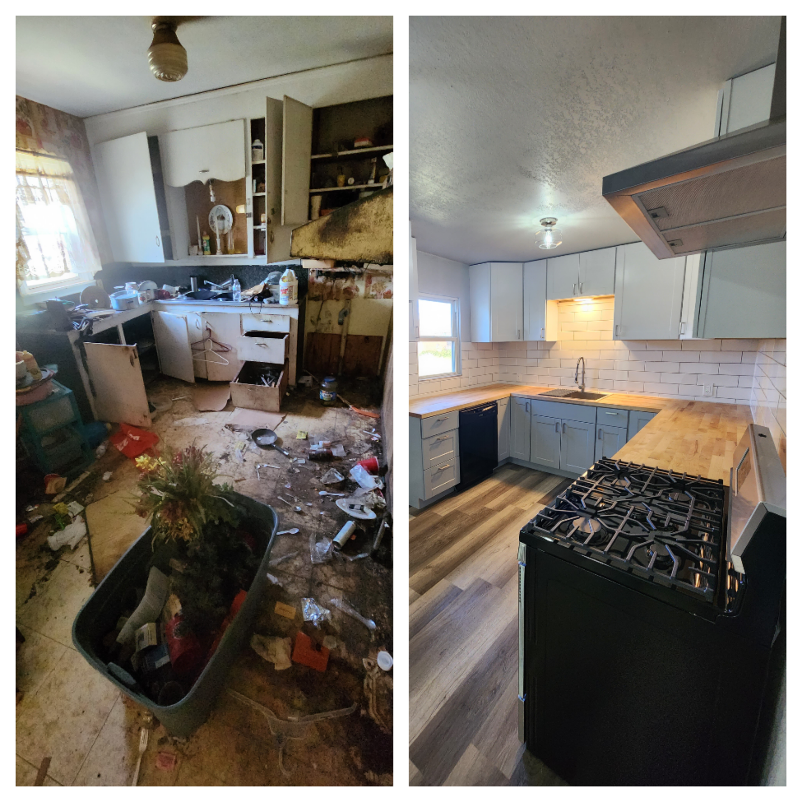 Before and after project collage 27