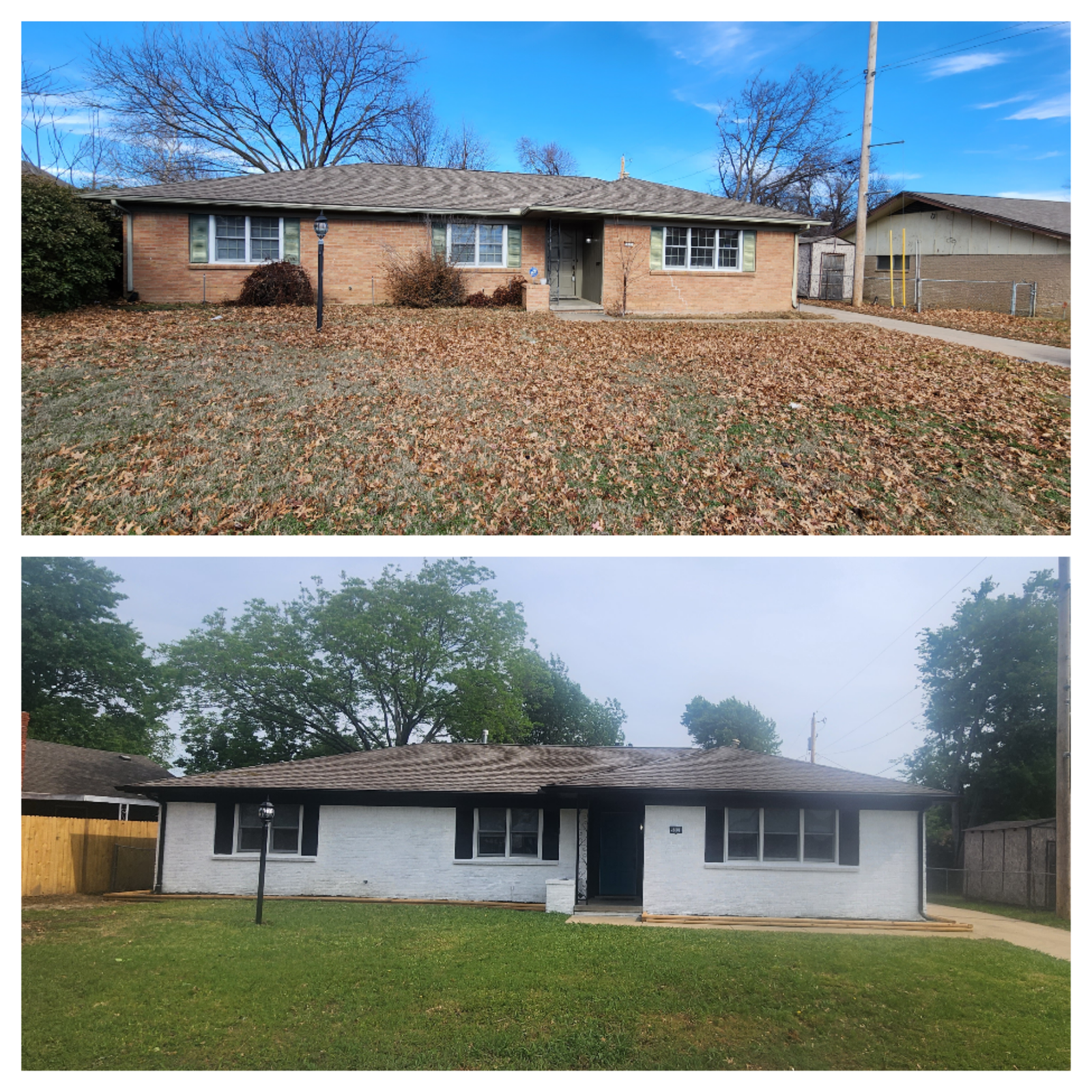 Before and after project collage 36